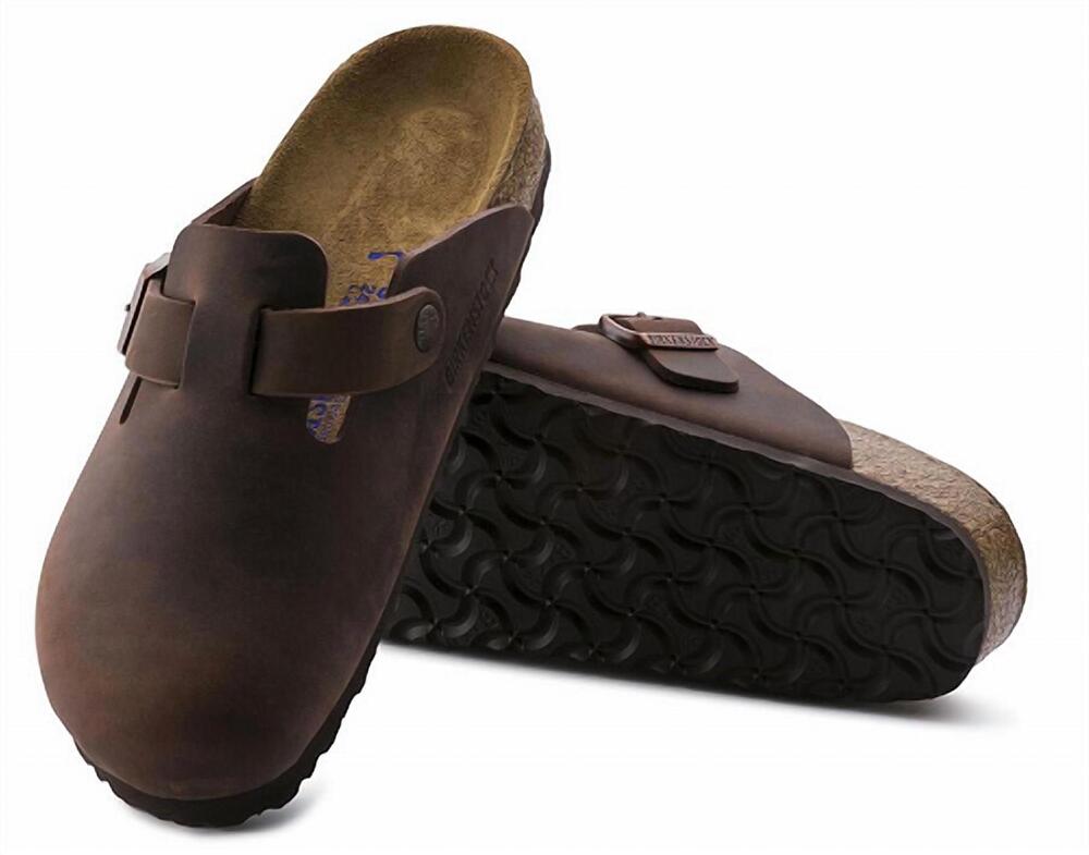 NEW BIRKENSTOCK unisex - boston soft footbed leather clog in habana
